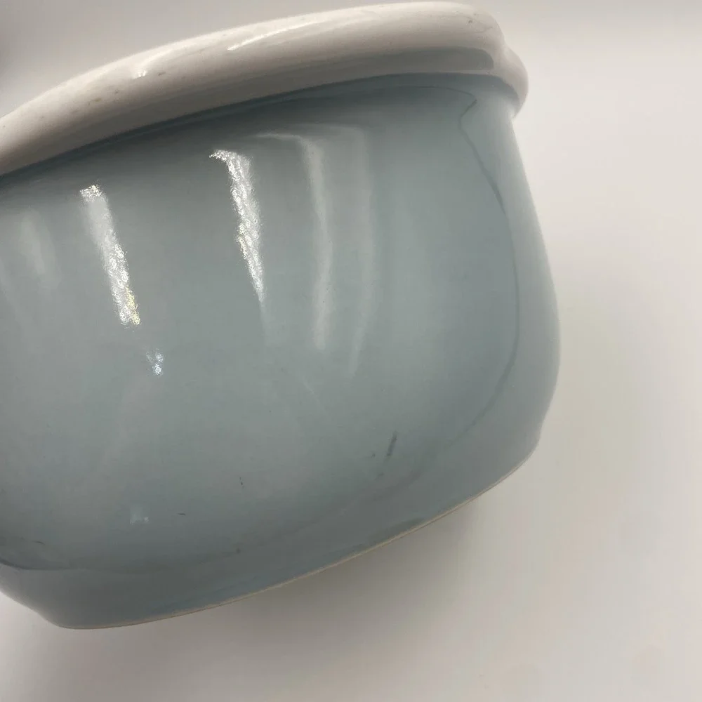 Corning Ware‎ Stoneware Light Blue 1.5 qt Casserole no Lid/ Mixing Bowl EUC